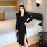 New Fashion Exclusive Two Piece Short Slim Coat with Split Skirt
